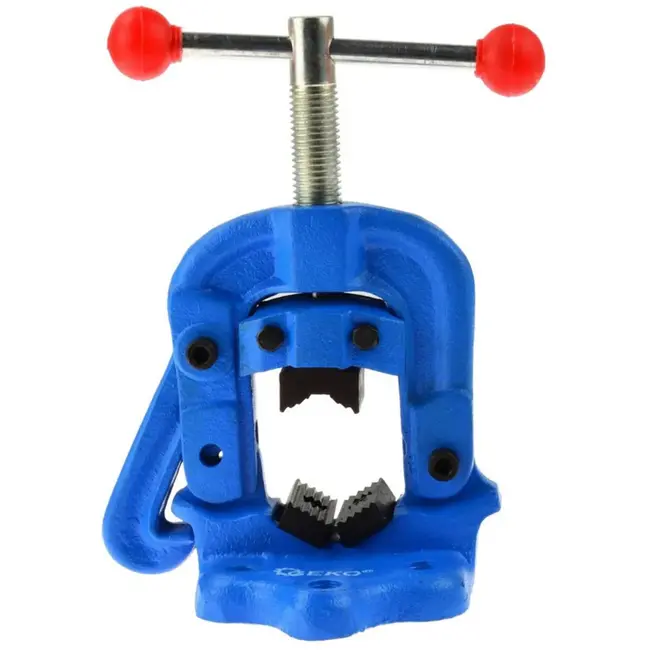 GEKO Pijpklem met scharnier - gietijzer - krachtige grip - 3 bevestigingssloten - 1,5 inch capaciteit