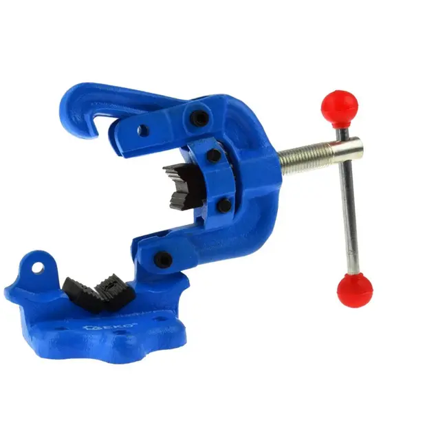 GEKO Pijpklem met scharnier - gietijzer - krachtige grip - 3 bevestigingssloten - 1,5 inch capaciteit
