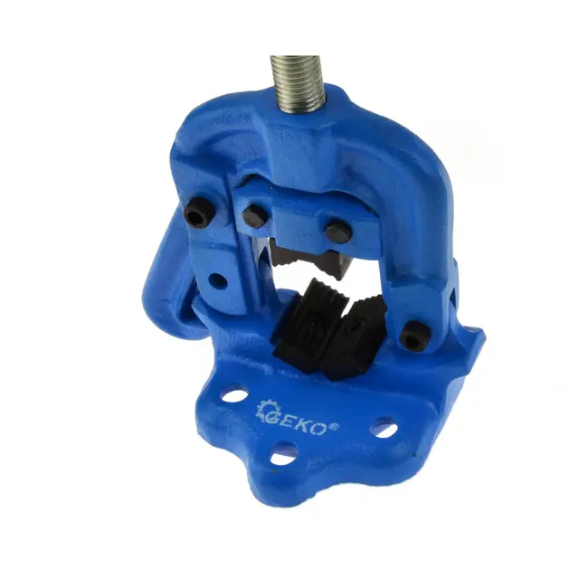 GEKO Pijpklem met scharnier - gietijzer - krachtige grip - 3 bevestigingssloten - 1,5 inch capaciteit