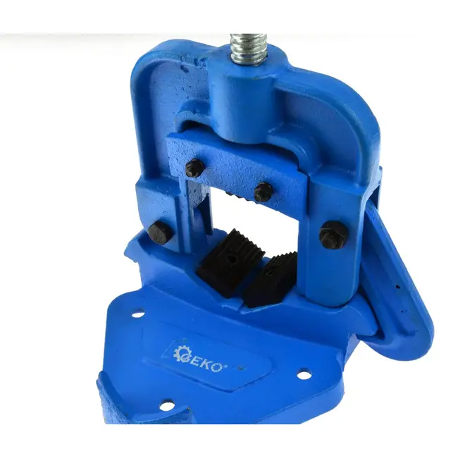 GEKO Pijpklem met scharnier - gietijzer - krachtige grip - 3 montagesleuven - voor pijpen tot 76 mm