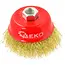 GEKO Koperen borstel - 75 mm - M14 draad - Voor metaalreiniging - Max 12.500 rpm