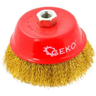 GEKO Koperen krulborstel - Flexibel & Duurzaam - 125 mm - M14 draad