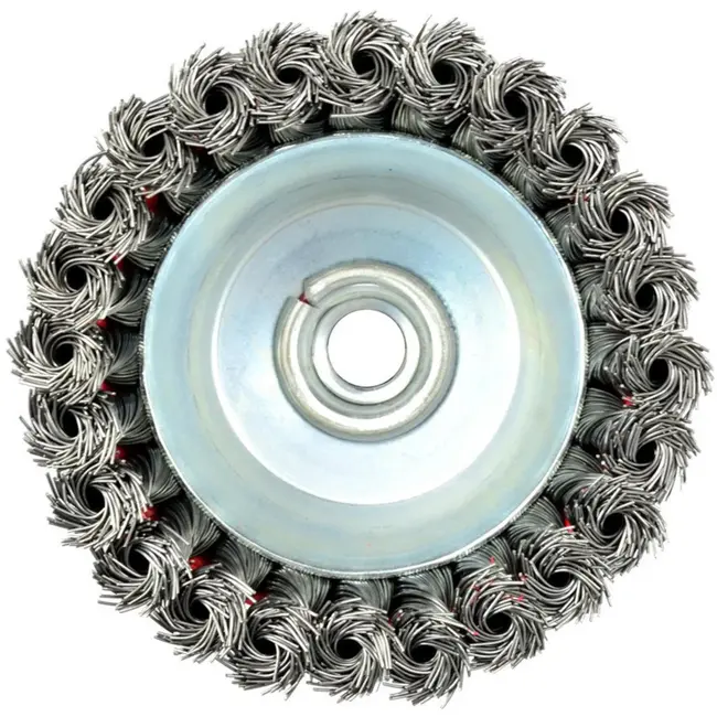 GEKO Stalen gedraaide draadborstel - agressieve reiniging - 100 mm - M14 draad
