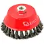 GEKO Stalen gedraaide draadborstel - 125 mm - M14 draad - Voor agressieve reiniging
