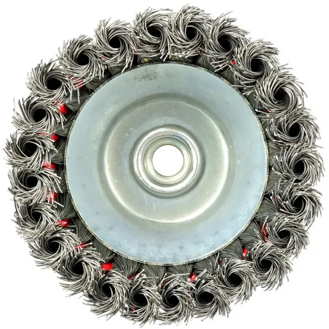 GEKO Stalen gedraaide draadborstel - 125 mm - M14 draad - Voor agressieve reiniging