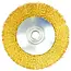 GEKO Messing draadborstel wiel - flexibel en duurzaam - 115 mm - M14 draad