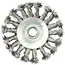 GEKO Bevel staalborstel - gedraaide draad - M14 - 100 mm - roestvrij staal