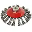 GEKO Bevel staalborstel - gedraaid draad - 115 mm - M14 schroefdraad