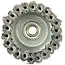 GEKO Stalen gedraaide draadborstel - 100 mm - M14 schroefdraad - met band - voor agressieve reiniging