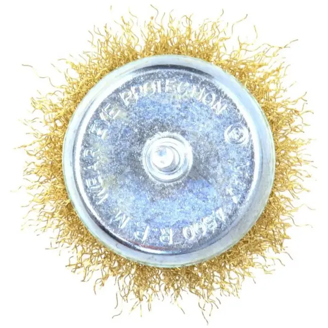 GEKO Stalen draadborstel - 75 mm - Flexibel en duurzaam - Voor boormachines - 6 mm as