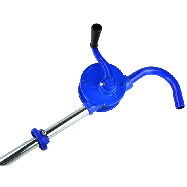 GEKO Handmatige roterende brandstofpomp - gietijzer - 3-delige zuigbuis - max. 25 l/min - voor vaten tot 210 l