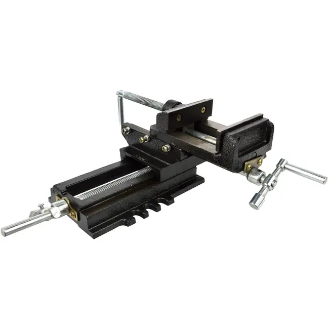 GEKO Kruisslede bankschroef - gietijzer - 100mm - veelzijdige klemfuncties