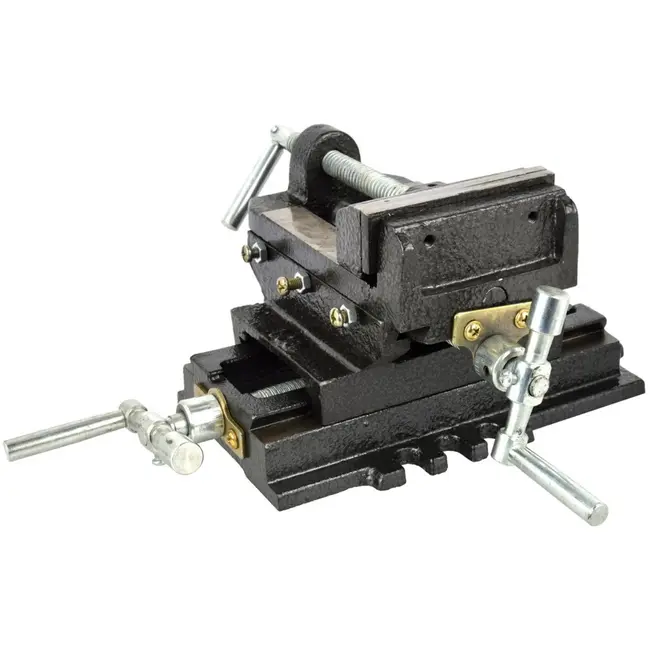 GEKO Kruisslede bankschroef - gietijzer - 100mm - veelzijdige klemfuncties