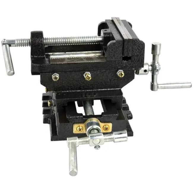 GEKO Kruisslede bankschroef - gietijzer - 100mm - veelzijdige klemfuncties