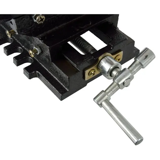 GEKO Kruisslede bankschroef - gietijzer - 100mm - veelzijdige klemfuncties