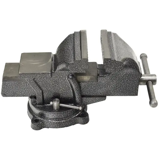 GEKO Werkbankbankschroef - 360° draaibaar - Gietijzer - 100 mm bekbreedte