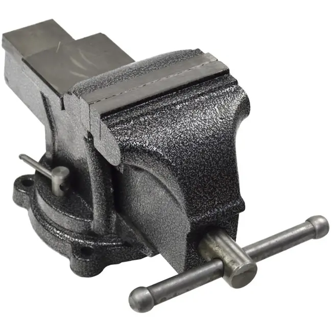 GEKO Werkbankbankschroef - 360° draaibaar - Gietijzer - 100 mm bekbreedte