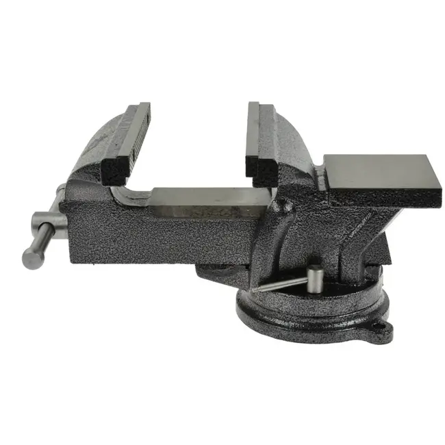 GEKO Werkbank bankschroef - 360° draaibaar - gietijzer - 150 mm bekbreedte