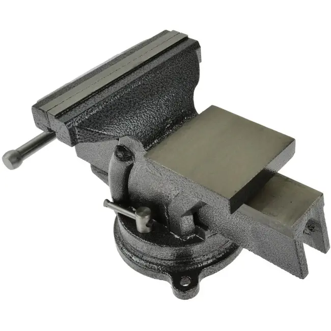 GEKO Werkbank bankschroef - 360° draaibaar - gietijzer - 150 mm bekbreedte