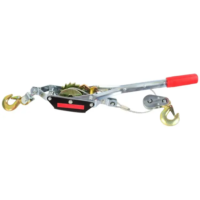 GEKO Handlier - 2000 kg capaciteit - Zinkgecoat staal - 1,8 m kabel - 2 haken