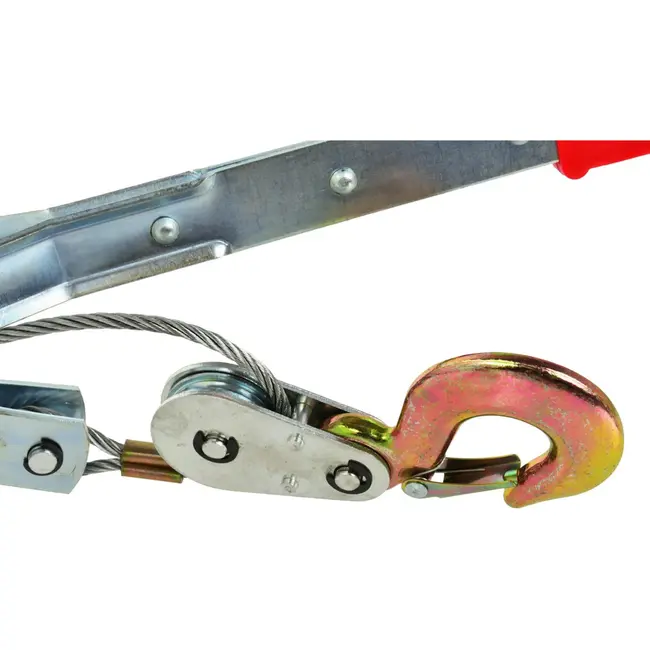 GEKO Dubbele tandwiel handtakel - 4000 kg capaciteit - 2,5 m kabel - roestbestendig staal