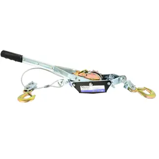 GEKO Handlier - Dubbele tandwieloverbrenging - 2000 kg capaciteit - 2,5 m kabel - Veiligheidsratel