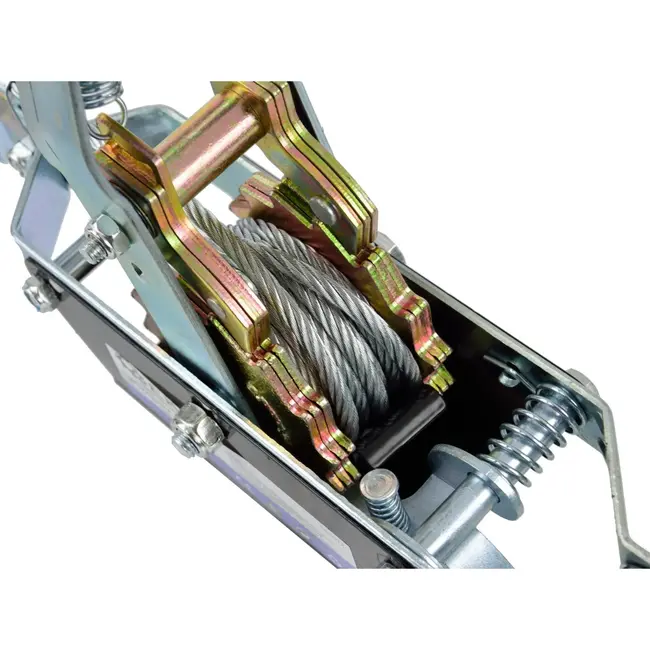 GEKO Handlier - Dubbele tandwieloverbrenging - 2000 kg capaciteit - 2,5 m kabel - Veiligheidsratel