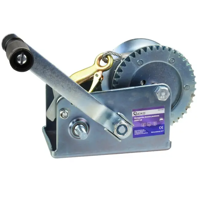 GEKO Handlier - 1150 kg - 10 m staalkabel - Dubbele versnelling - Handrem