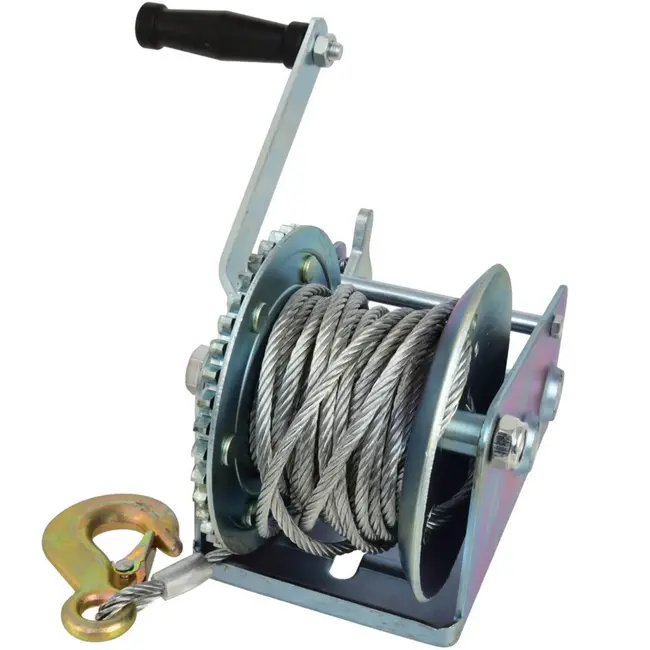 GEKO Handlier - 1150 kg - 10 m staalkabel - Dubbele versnelling - Handrem