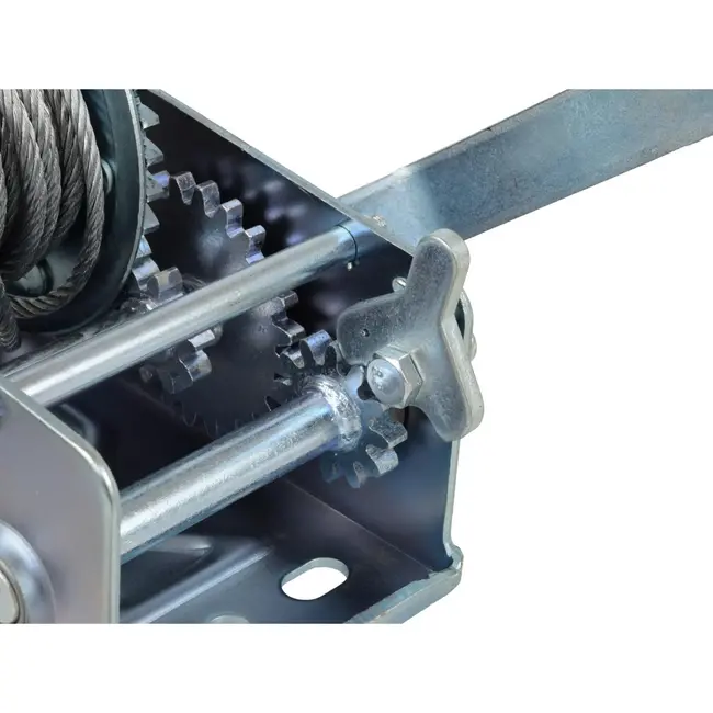 GEKO Handlier - 1150 kg - 10 m staalkabel - Dubbele versnelling - Handrem