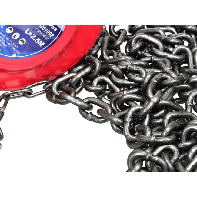 GEKO Kettingtakel - Handmatig - 3000 kg - 2,5 m - Duurzaam Staal