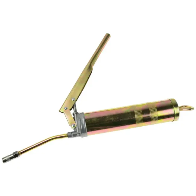 GEKO Vetsmeerpistool - Zink Geplateerd - 400 ml - Inclusief Slangen en Koppeling