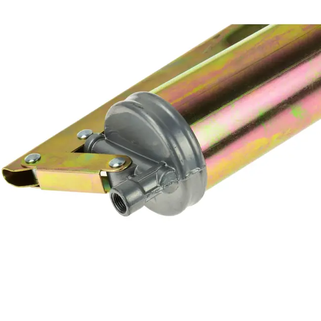 GEKO Vetsmeerpistool - Zink Geplateerd - 400 ml - Inclusief Slangen en Koppeling