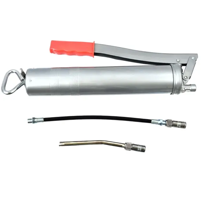 GEKO Vetsmeerpistool - Zijhendel - Antislip - 500 ml - Inclusief accessoires