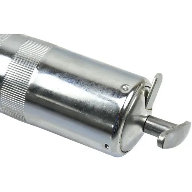 GEKO 2-in-1 vetspuit - pneumatisch en handmatig - 400 ml capaciteit - antislip grip - chroom afwerking