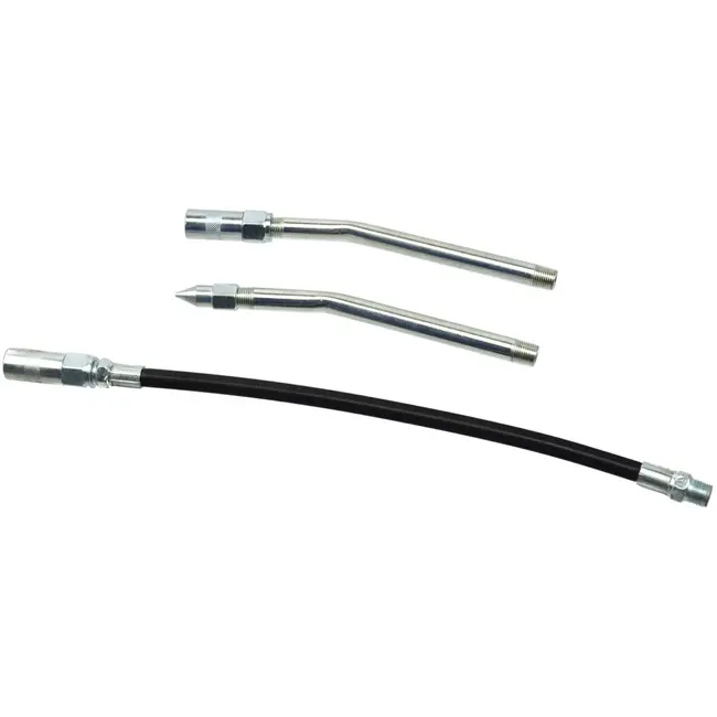 GEKO 2-in-1 vetspuit - pneumatisch en handmatig - 400 ml capaciteit - antislip grip - chroom afwerking