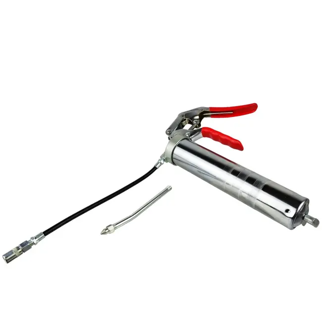 GEKO Vetspuit - Pistol- en hefboomgreep - 400 ml - Chroomafwerking