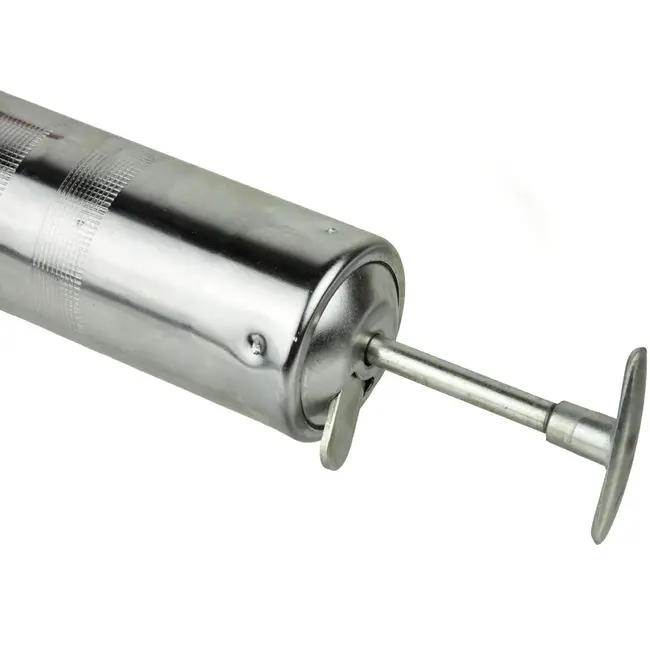 GEKO Vetspuit - Pistol- en hefboomgreep - 400 ml - Chroomafwerking