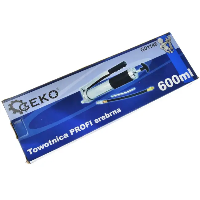 GEKO Vetspuit - Zilver - 600 ml - Hoge Druk - Slipvaste Greep