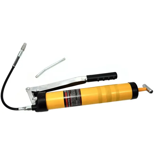 GEKO Vetspuit - 900 ml - Gele behuizing - Zware T-greep - Comfortabele rubberen handgreep