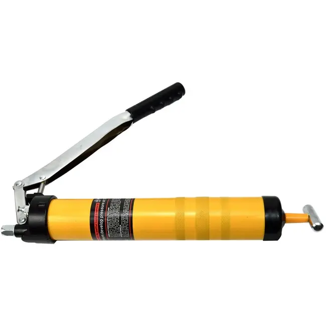 GEKO Vetspuit - 900 ml - Gele behuizing - Zware T-greep - Comfortabele rubberen handgreep