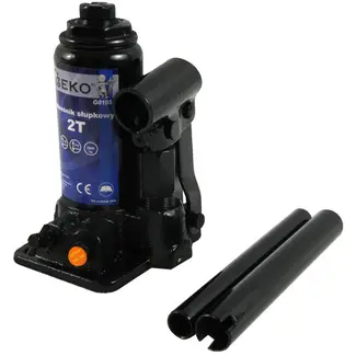 GEKO Hydraulische fleskrik - 2 ton - compact ontwerp - automatische veiligheidsklep
