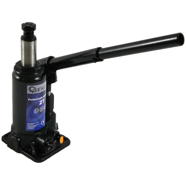 GEKO Hydraulische fleskrik - 2 ton - compact ontwerp - automatische veiligheidsklep