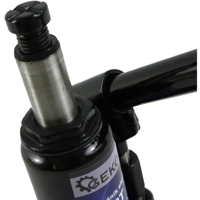 GEKO Hydraulische fleskrik - 2 ton - compact ontwerp - automatische veiligheidsklep