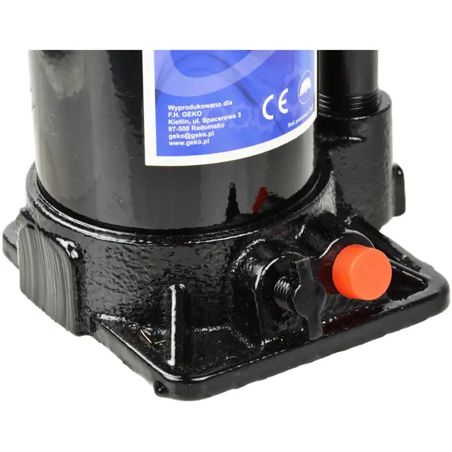 GEKO Hydraulische fleskrik - 10 ton - compact ontwerp - automatische veiligheidsklep