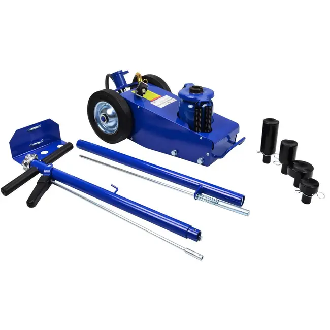GEKO Luchtkrik - 22 ton - Veiligheidskleppen - Grote wielen - Inclusief adapters