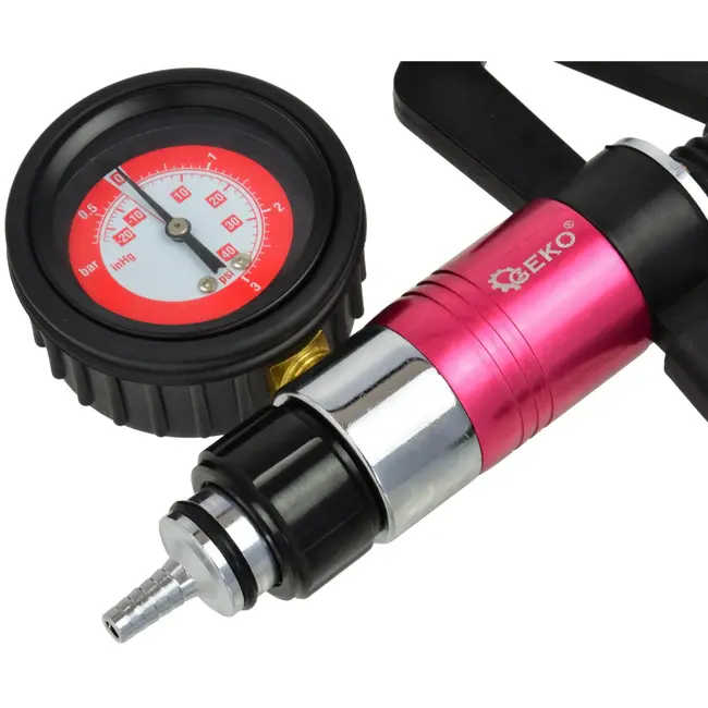GEKO Handheld vacuümpomp - remontluchtingsset - drukbereik -1 tot 3 bar - inclusief accessoires
