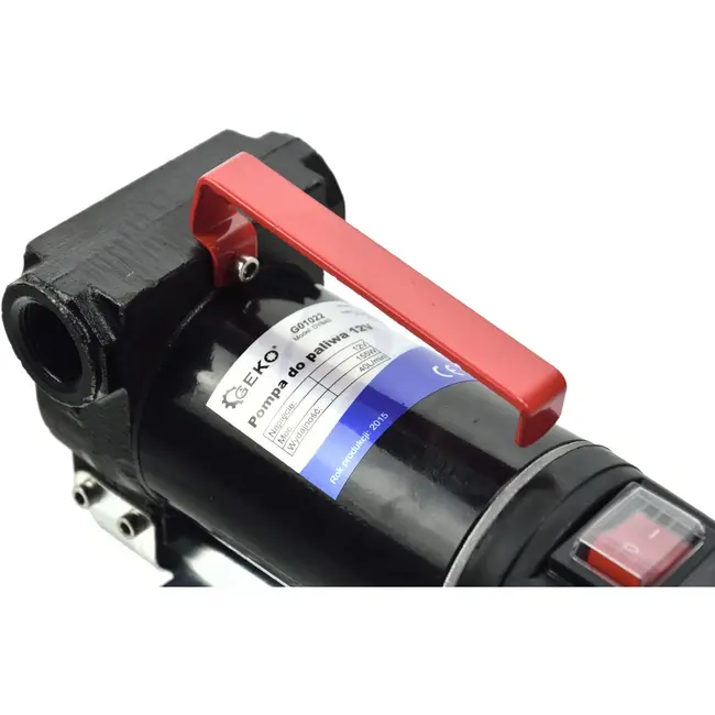 GEKO Zelfaanzuigende dieselpomp - 12V DC - gietijzeren behuizing - 40 L/min - 3 m zuighoogte