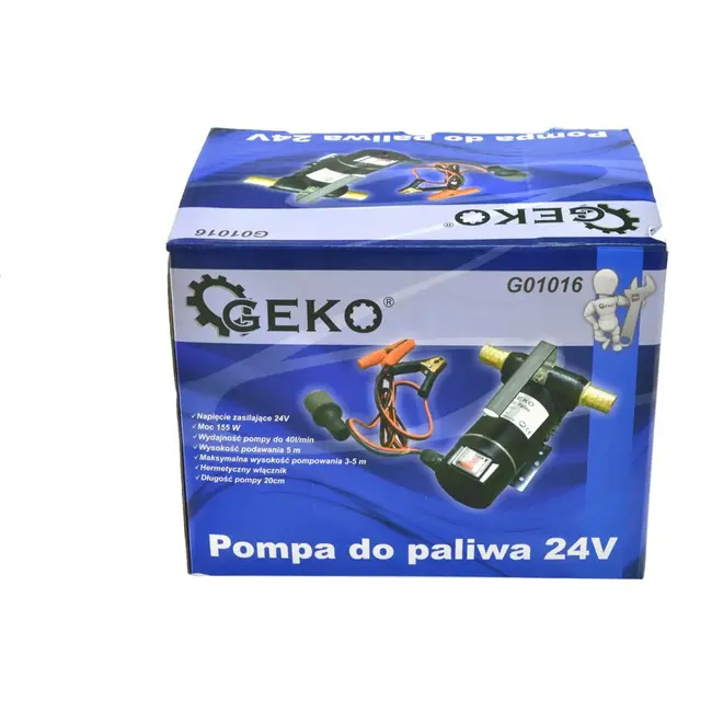 GEKO Zelfaanzuigende dieselpomp - 24V DC - Corrosiebestendig - 40 L/min - Inclusief accessoires