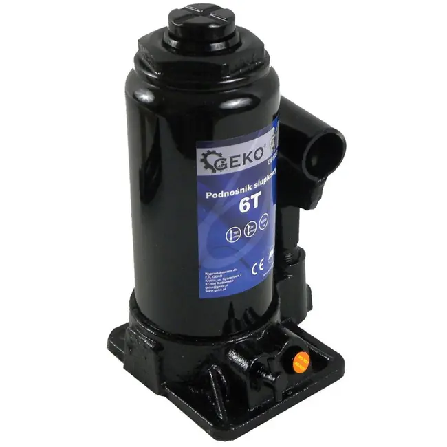 GEKO Hydraulische fleskrik - 6 ton - Compact en veilig - Verstelbare zadelhoogte